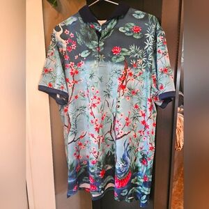 NEW Greyson magic garden mens golf polo size large